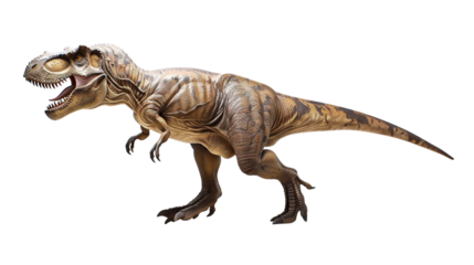 Tyrannosaurus rex isolated on white background.