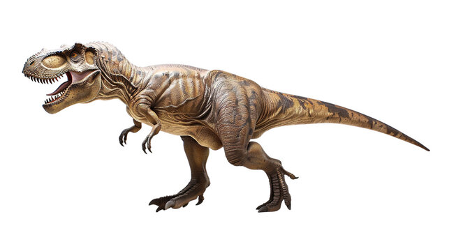 Tyrannosaurus rex isolated on white background.
