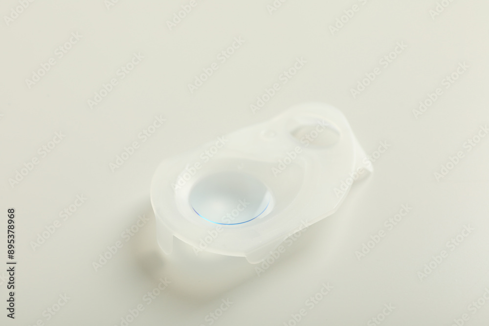 Wall mural contact lenses for eyes in factory packaging