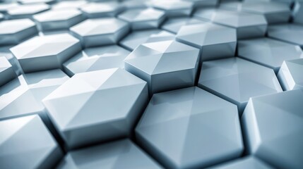 3d hexagons background