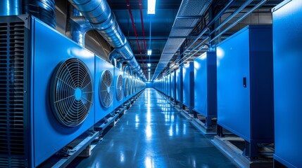 Industrial data center with advanced cooling systems