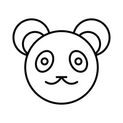 Obraz premium Panda emoji icon