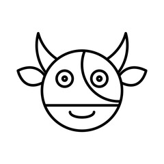 Cow emoji icon