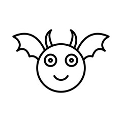 Obraz premium Bat emoji icon