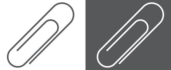 Paperclip Vector Symbol. Paper Clip Attachement Icon Illustration. EPS 10. 7891.