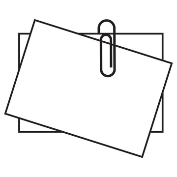 Paperclip Vector Symbol. Paper Clip Attachement Icon Illustration. EPS 10. 7891.