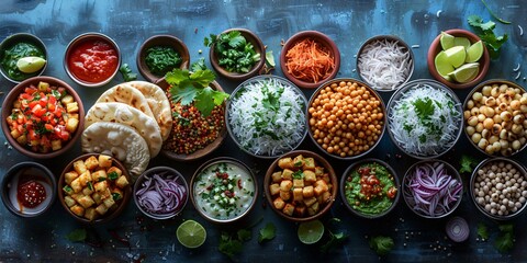 Street Food Platter with Breads