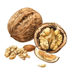 Obraz premium Nuts, Generative AI