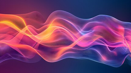 Abstract Waveforms: A modern abstract background with smooth waveforms and gradient colors.