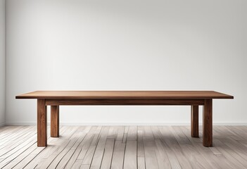 Empty Wooden Table