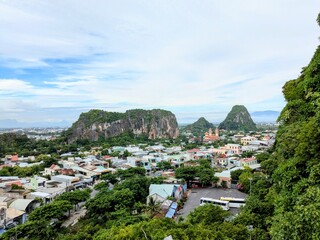 the marble mountains in Da Nang, Vietnam