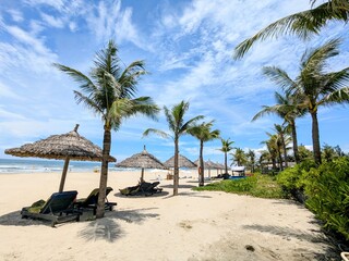 the beautiful Non Nuoc beach in Da nang, Vietnam
