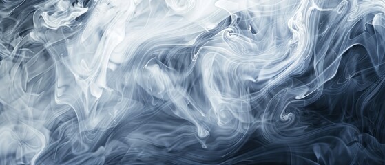 Panoramic close-up, high detail scan of swirling fog texture, Generative AI