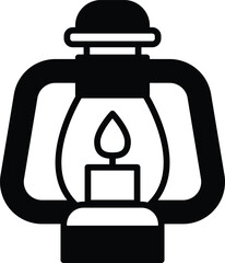 Obraz premium lamp in line icon style