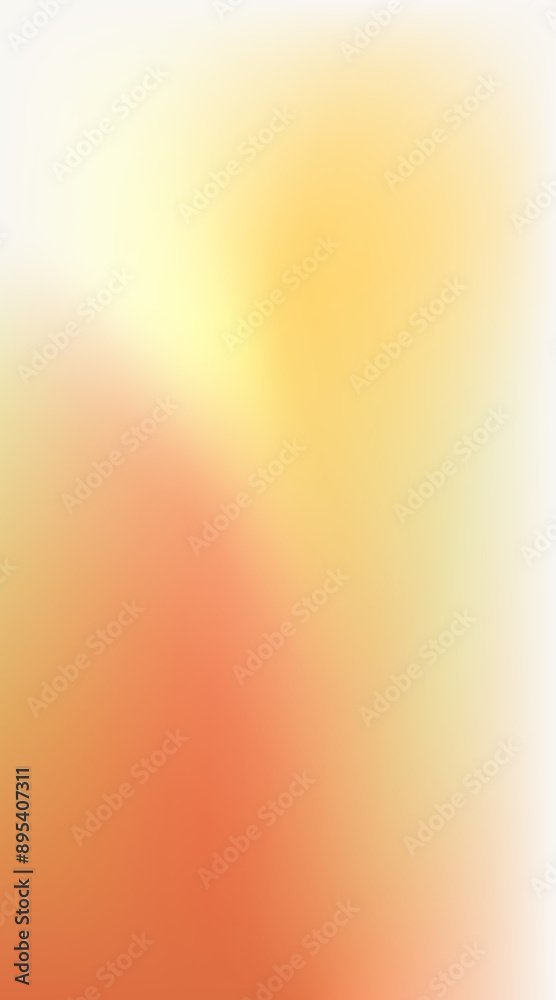 Poster warm orange and yellow gradient background creating a soft light effect for modern design