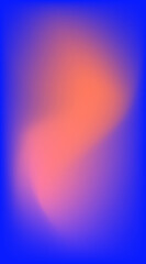 Abstract gradient mesh background blending blue and orange for flyer post cover template design