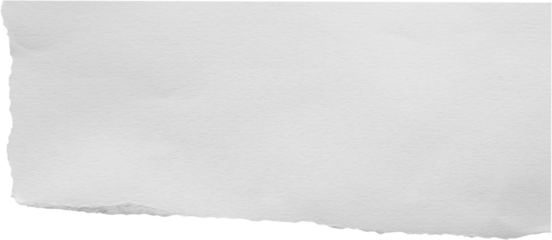 White ripped paper torn edges strips isolated on black background