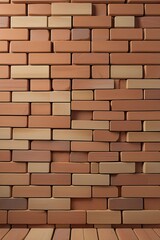 Fototapeta premium Dark wooden bricks wall, vertical composition