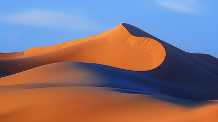 Sun-Kissed Serenity: Desert Dunes Bathed in Warm Light