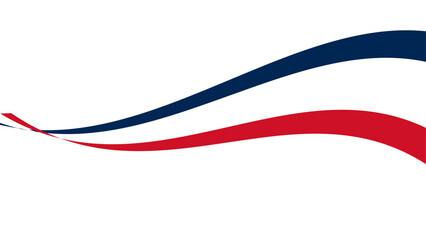 french flag tricolor rainbow curvy design. OLYMPIQUE France Flag Wave Abstract. banner, cover, poster, flyer, card, brochure, web, landing page. Vector illustration