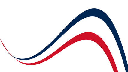 french flag tricolor rainbow curvy design. OLYMPIQUE France Flag Wave Abstract. banner, cover, poster, flyer, card, brochure, web, landing page. Vector illustration