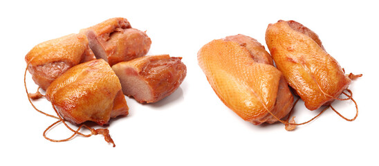 duck breast on white background