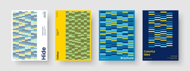 Fototapeta premium Geometric Background Layout. Isolated Book Cover Design. Abstract Banner Template. Flyer. Business Presentation. Report. Brochure. Poster. Portfolio. Magazine. Journal. Pamphlet. Advertising