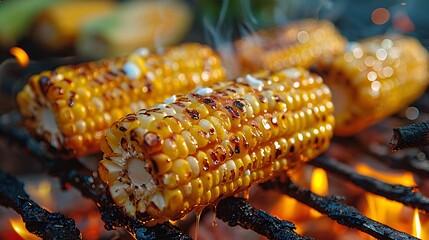 Grilled Corn on the Cob Close-Up