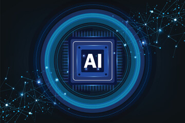 Artificial intelligence Machine learning technology background