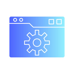 website management Gradient Flat