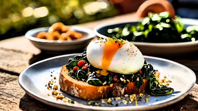 bruscheta with chard