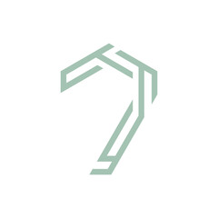 Monogram 7. Number 7. Number 7 design logo. Monogram letter mark 7 logo design. Monogram design vector logo. Monogram number 7 logo design. Simple number 7 monogram. Monogram 7 design logo.