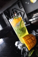 cold and health drink mojito manggo