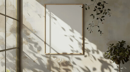 Naklejka premium Script's Subtle Spotlight: A Minimalist Poster's Sanctuary Awaits