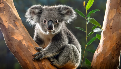 Fototapeta premium koala in tree