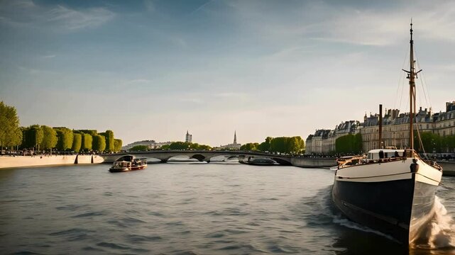 pont neuf river, Conciergerie and Seine canal at dusk with Pont Neuf, France, Ile-de-France, Paris, france, travel videos, paris vlog, travelling videos, france, travelling guide