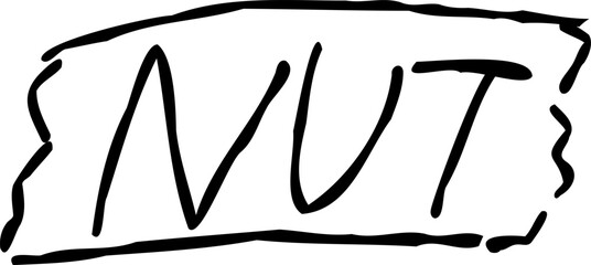 Stylish hand drawn letter of Masking Tape Style 