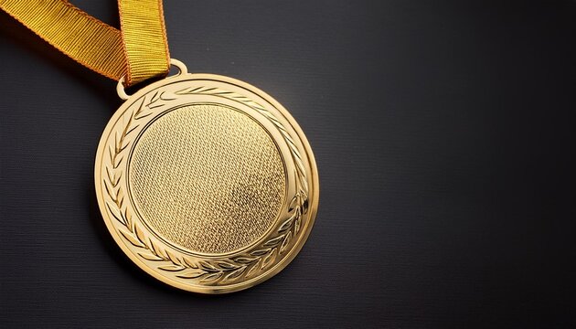 Firefly Champion gold medal with lanyard mockup, gold, medal, award, achievement, round, circle, nec