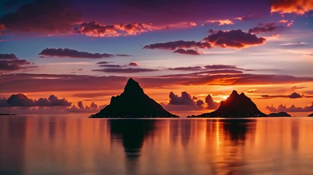 Sunset In Bora Bora, French Polynesia, south pacific ocean, Mount Otemanu, Matira Beach, Bora Bora Lagoonarium, and the Bora Bora Yacht Club, travel videos, travel vlogs, travelling