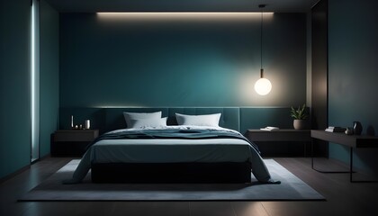 Photo interior modern design room 3d illustration