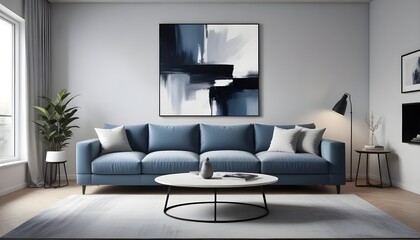 Fototapeta premium Photo interior modern design room 3d illustration