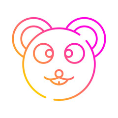 Obraz premium Bear emoji icon