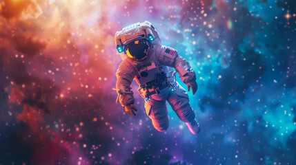 Astronaut Afloat - Elements of this Image Furnished