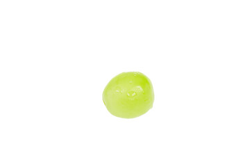 1 fresh Shine Muscat grapes. White background - vitis vinifera 'shine muscat'