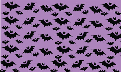 bat halloween seamless background wallpaper wall art pattern 