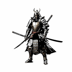 Fototapeta premium knight in armour samurai 