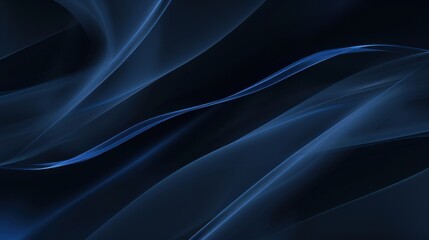 Obraz premium 3d modern of shiny blue lines on a dark background