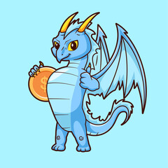 Cute Cow Flying with Rocket Cartoon Vector Icon