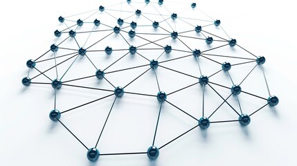 A series of interconnected nodes and lines representing a business network