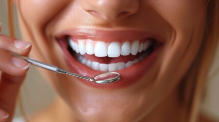 Fototapeta premium a blog image concerning dental health and prevention. Dental check up service 